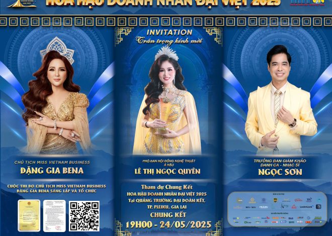 Á Hậu Lê Thị Ngọc Quyên Đồng Hành Mùa Giải Đầu Của Hoa Hậu Doanh Nhân Đại Việt 2025